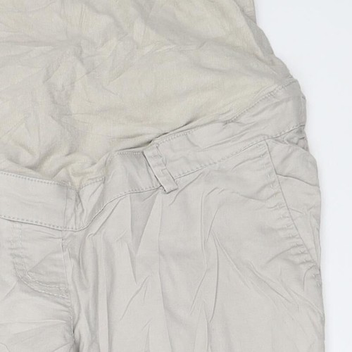 H&M Womens Beige Cotton Blend Chino Trousers Size W36 L32 - Picture 10 of 12