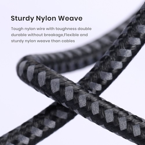 USB C Type C 60W Charger Cable Braided Fast Phone Charger & Data Sync - Zdjęcie 6 z 9