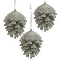 Tannenzapfen Weihnachtsbaum Deko AufhäNger Braun 8Cm 4Er Set Christbaumschmuck