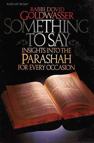 Something To Say - Insights into the parashah - Paperback - VERY GOOD - Bild 1 von 1