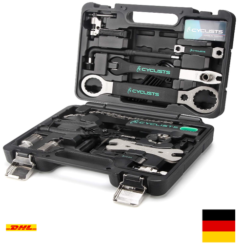 Fahrrad Werkzeug Set - Reparatursatz mit Koffer für Profis