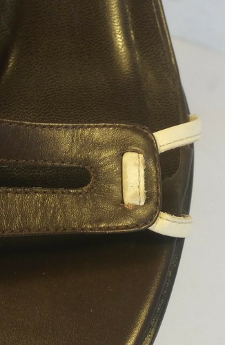 OASIS SIZE 3 BROWN LEATHER MULES SLIDERS. H32073025 - Picture 10 of 12