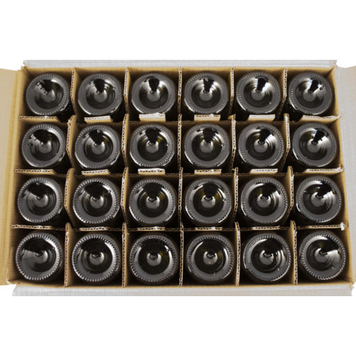 24 count Farro Glass | Premium Wine Bottles | Bordeaux | Antique Green | 375 mL