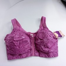 NWOT Comfort Choice Wireless Front Hook Lilac Bra Size 38G