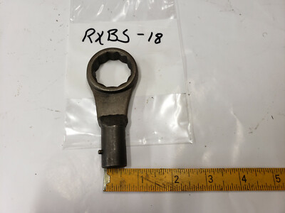 Belknap RXBS-18, 1-1/8'' 12-PT Box End Straight Shank Torque Wrench Head