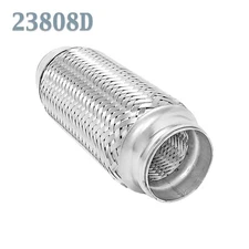2.375" (2 3/8 in.) x 8" Flex Pipe Exhaust Coupling Quality Stainless Heavy Duty