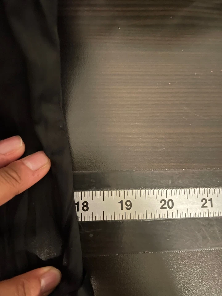 Vestido vintage para mujer talla XL negro satinado volantes cintura caída victoriano gótico años 80 Foto 4 de 4