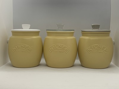 mustard tea coffee sugar jars