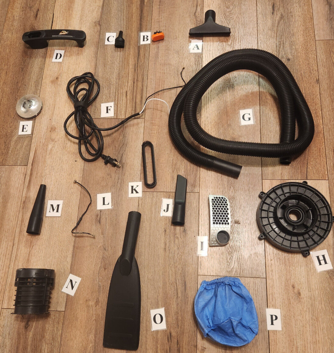 Replacement parts for Armor All AA255 2.5 gallon wet/dry shop