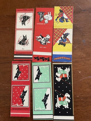 Vintage Matchbook: Lot of 6 Diamond Colgate Scotty Dogs 1935 Cover Only Not Used