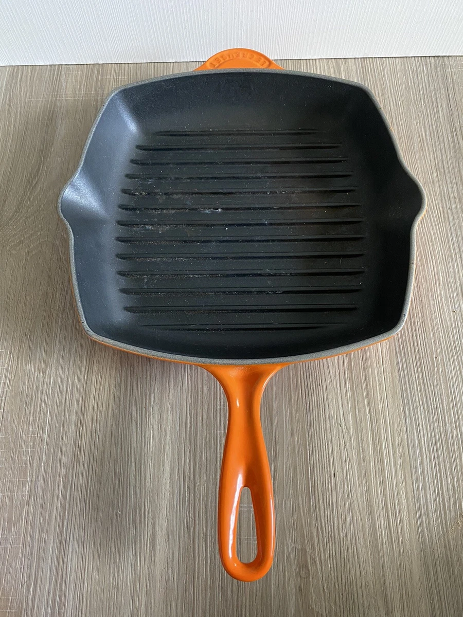 Le Creuset grill pan/skillet 26cm square, orange