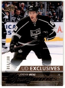 2015-16 Upper Deck UD Exclusives Young Guns Jordan Weal Rookie /100 #202 Los