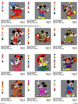 Micky & Friends -160+ Dismay pattern.