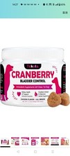 2pack Cranberry Bladder Health for Dogs - Dog Antioxidant- 160 Cranberry Soft Ch