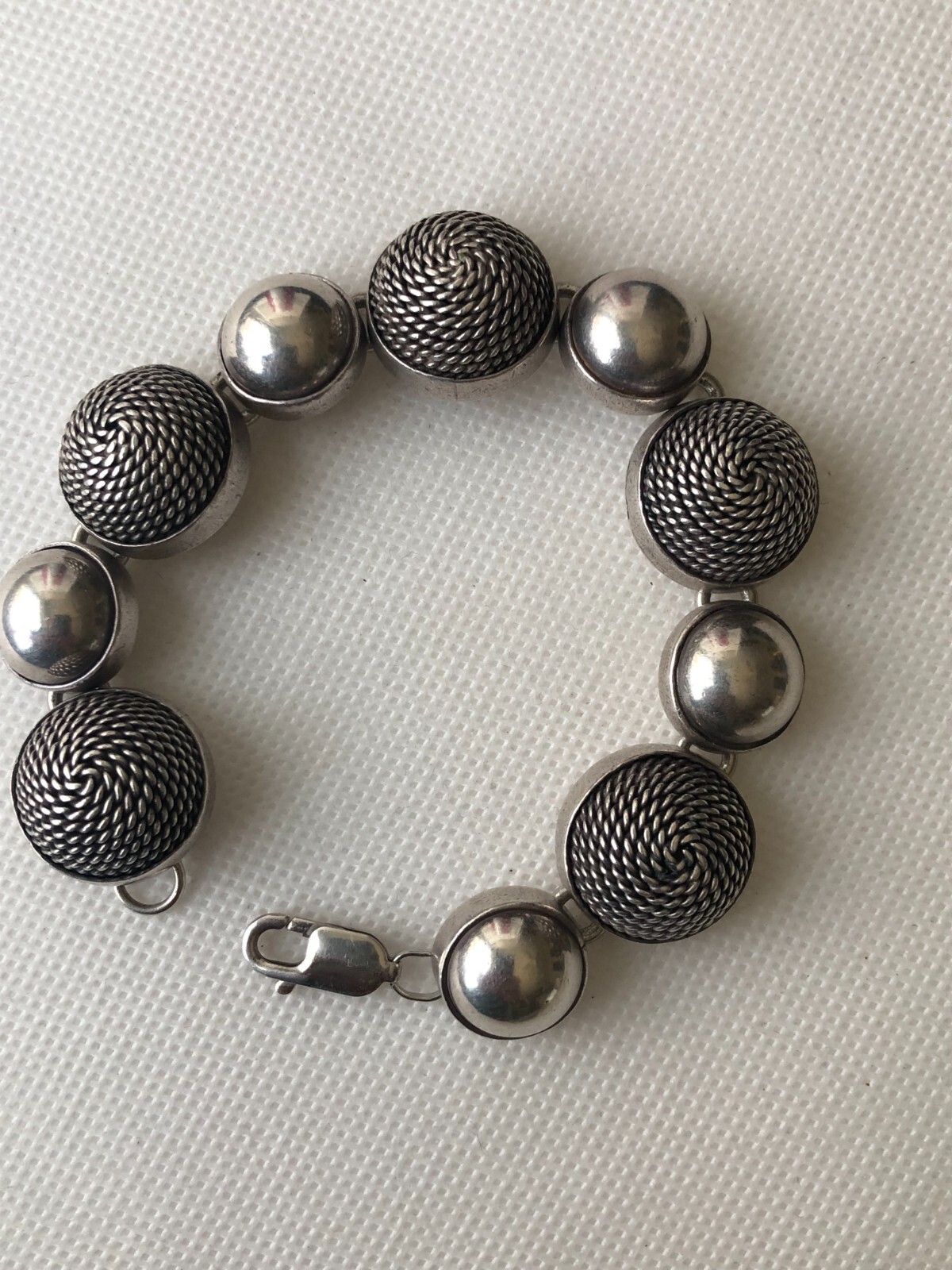 Solid Space Age Byzantine Chain Sterling Silver S… - image 13