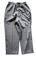 Vintage Briggs New York Pull On Pants Women's 18W Plus Gray Relaxed Pockets
