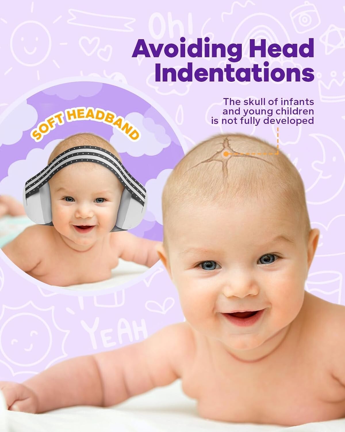 Baby Noise Canceling Headphones, Comfortable Baby Ear Protection
