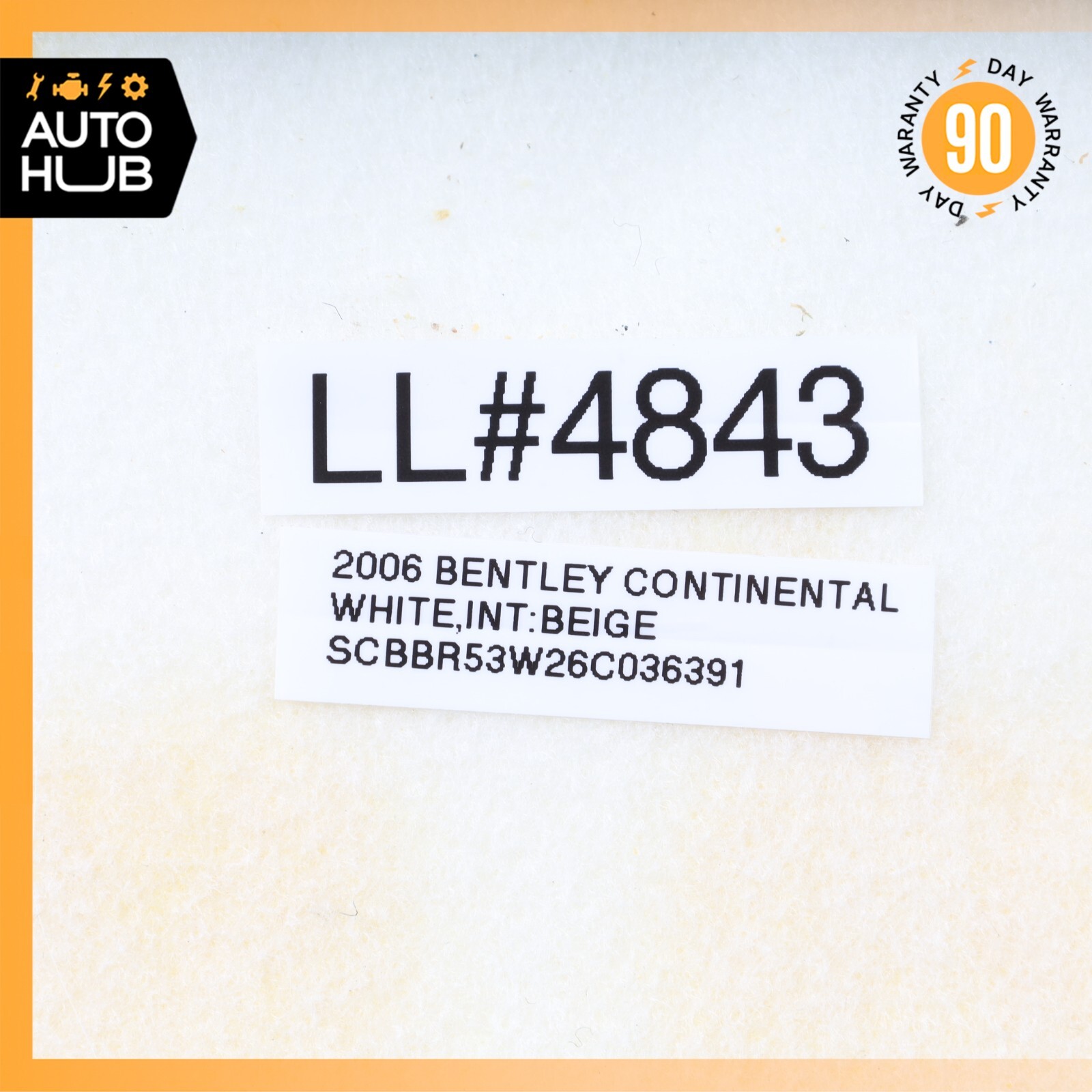 Bentley Continental Flying Spur Front Right Side Bottom Seat Cushion OEM 80k