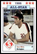 #19 Dave White 1986 Jennings Southern League All-Stars