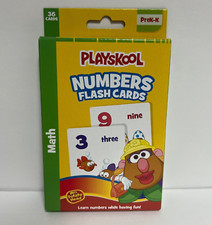 Playskool Pre K-K Flashcards Set of 36 Math Numbers Mrs. Potato Head