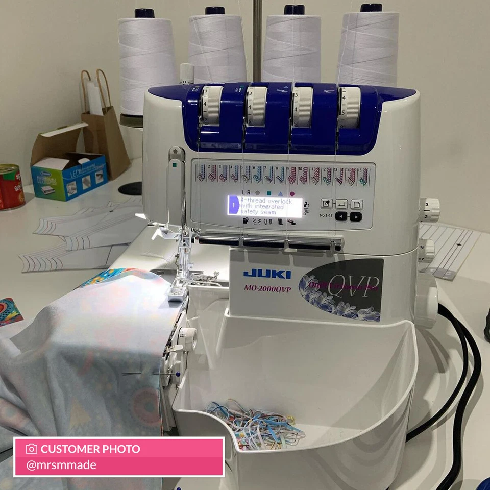 BRAND NEW Juki MO-2000QVP 4 Thread Overlocker with Air Threading and LCD Screen - image 4 of 4