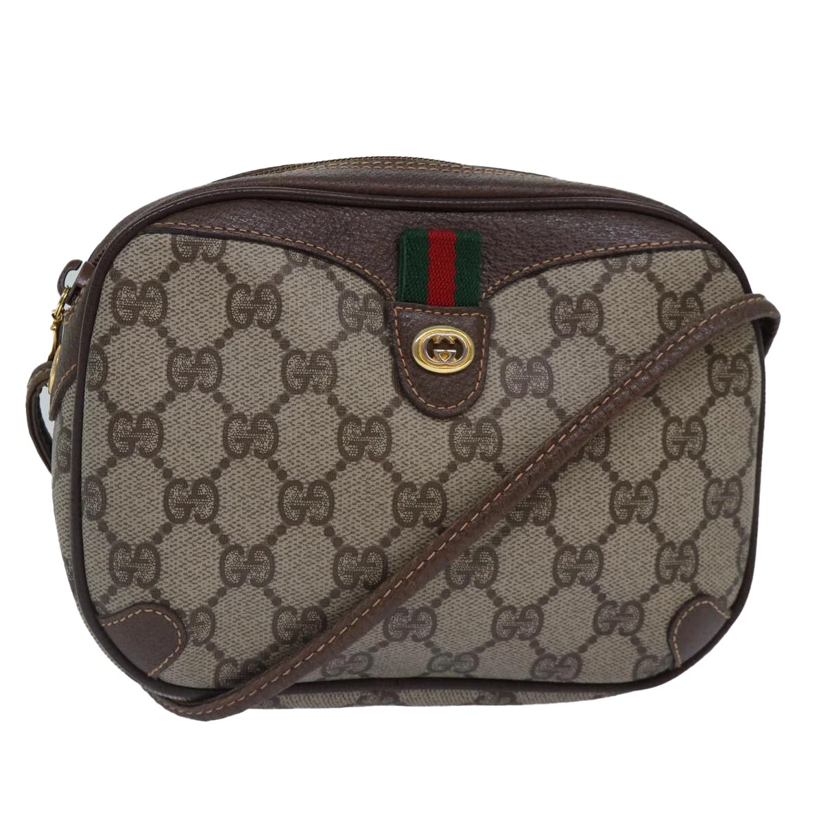 Sac à bandoulière GUCCI GG Supreme Web Sherry Line beige 001 904 2066 authentique ep5238