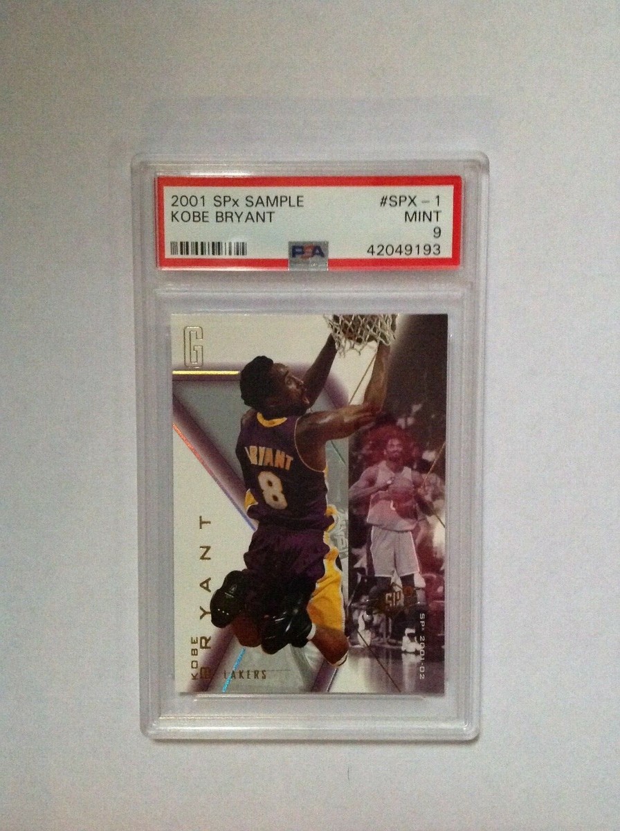 Kobe Bryant 2001 Upper Deck SPX Sample Card #SPX-1 PSA 9 | eBay