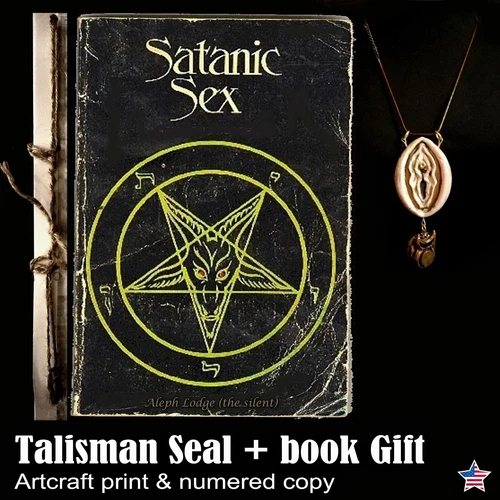 Antique Book Satanic Grimoire Black Magic Esotericism Manual Occult Occultism