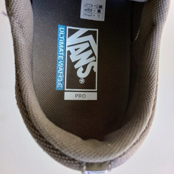 Vans Men's Ave Pro Suede / Mesh Low Top Sneaker in Cool & Unique Canteen / Gum image 9