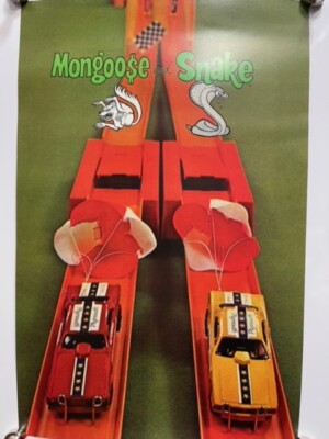 VRHTF NHRA HOT WHEELS ''THE SNAKE AND MONGOOSE'' HOT WHEELS FUNNY CARS POSTER-3