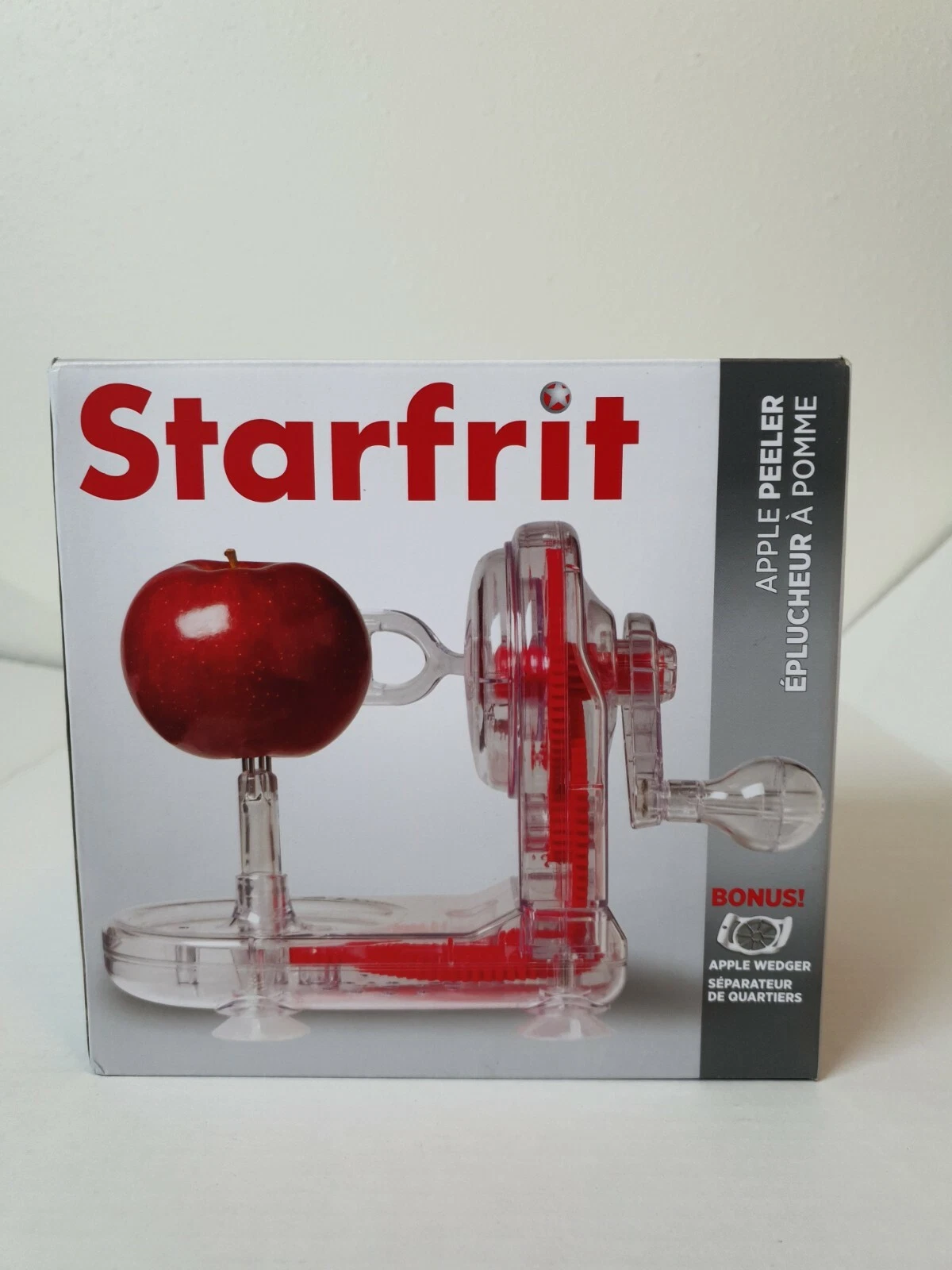 Starfrit Apple Peeler with Bonus Corer Slicer, (apple wedger) New (open box) .