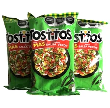 4-Pk TOSTITOS SALSA VERDE MEXICAN Tostitos CHIPS 180G/ 6.3oz