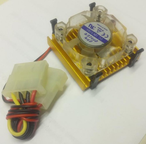 New 44mm x 44mm 486/586 CPU Heatsink and 12V Molex Fan - Picture 2 of 4