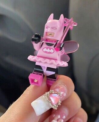 Pink Fairy Batman Lego Keychain