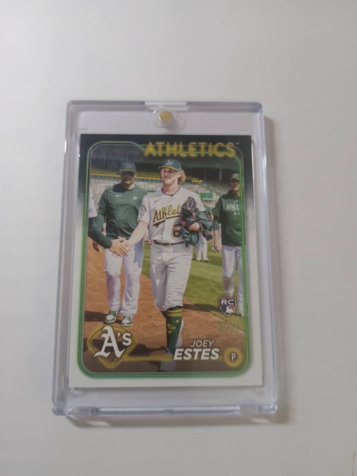 Joey Estes #US130 | 2024 Topps Update Golden Mirror | Rookie | Oakland Athletics