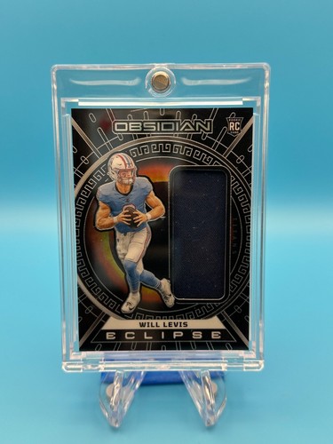 Will Levis 2023 Obsidian Eclipse RC Jersey Relic /199 Titans Rookie (MEM, RC)