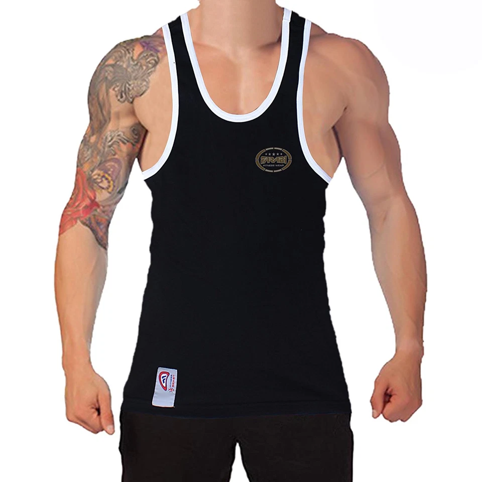 Farabi men's sleeveless gym vest running, athletic, fitness & bodybuilding - Image 3 of 4