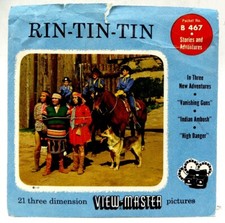 View-Master B467, Rin-Tin-Tin 930-A-B-C , S4 Packaging, 1955, 3 Reel Set