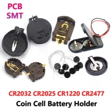 CR2032 CR2025 CR1220 CR2450 3v / 6v Button Coin Cell Battery Holder Case Box