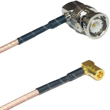 RG316 BNC MALE ANGLE to SMB FEMALE ANGLE RF Cable Rapid-SHIP LOT