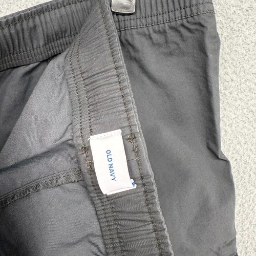 Old Navy Pants Boys 2XL (18) Gray Cargo Cuffed Jogger Elastic Waist Plus NEW - Picture 7 of 9