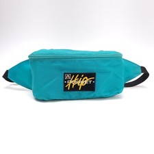 Vintage Academy Broadway Hip Pocket Fanny Pack Teal Green Black Retro 70's Y2K