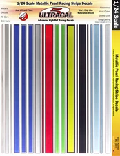 MG 3407 - 1/24 High Def UltraCal Decals Metallic Pearl Racing Stripes