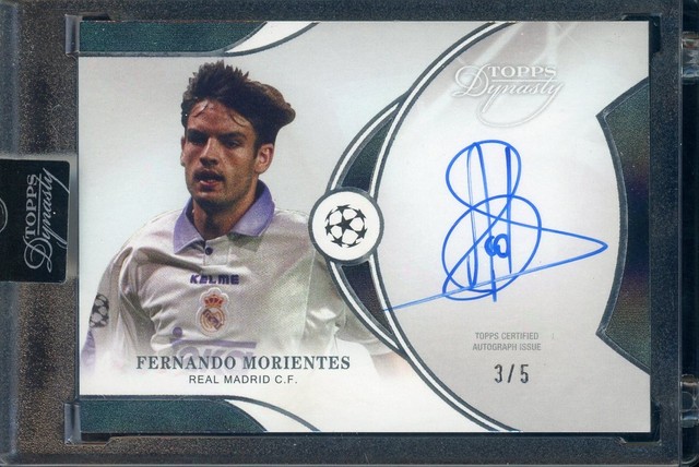 2024-25 Topps Dynasty UCC Soccer Black Debut Day Fernando Morientes AUTO 3/5