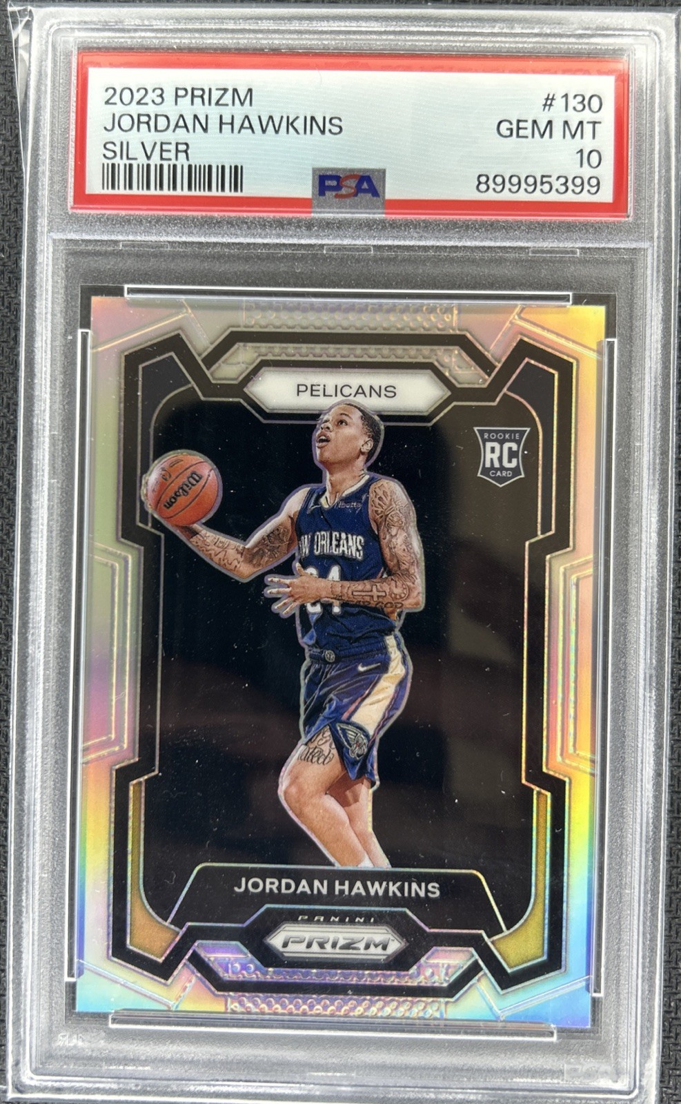 2023-24 Panini Prizm - Jordan Hawkins #130 Silver Prizm (RC) PSA10