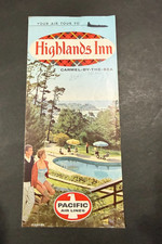 1955 Pacific Airlines "Highlands Inn" Brochure
