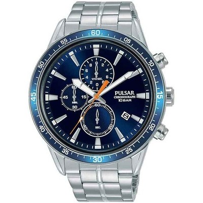 Pulsar Men's Watch  Chronograph Blue Dial PM3203X1 By Seiko
