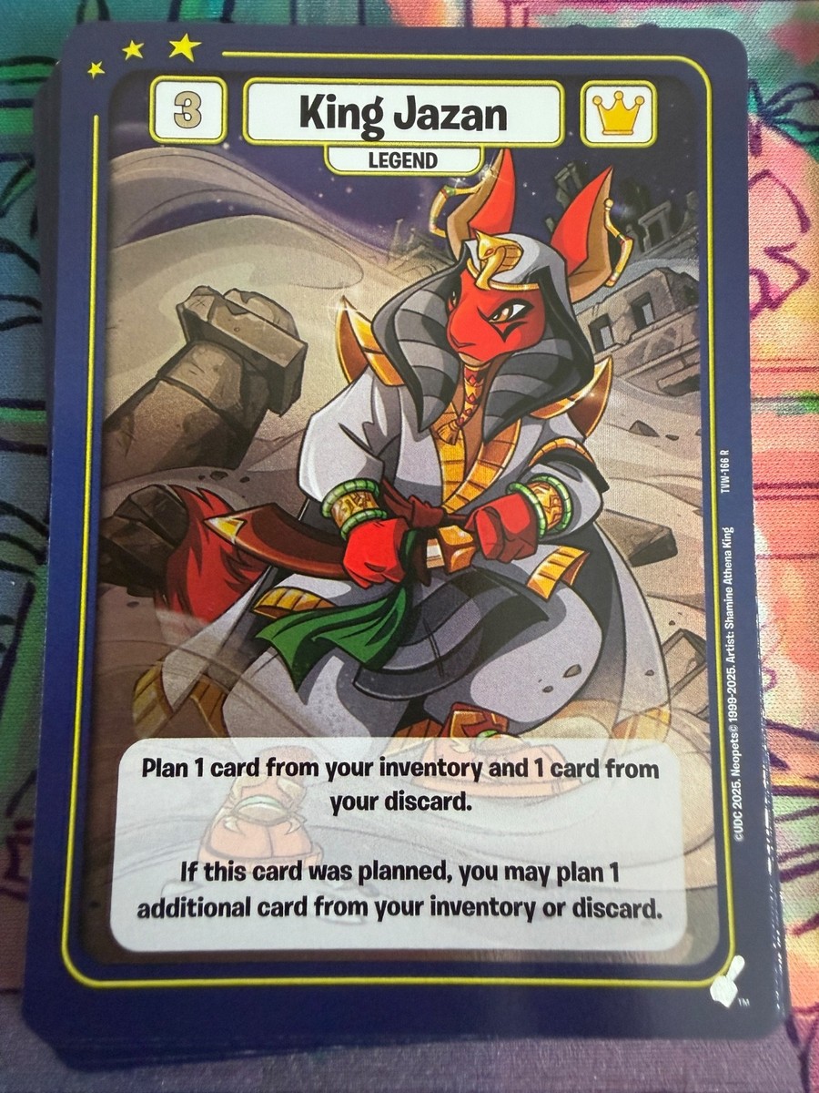 Neopets Battledome TCG The Void Within - King Jazan Foil Rare | eBay
