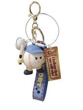 Baseball Keychain 3D Sports Backpack Charm for Players, Coaches, Fans, Cute F...