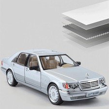 1:24 W140 S320 SEL Alloy Car Model Classic Diecast Toy with Sound Light